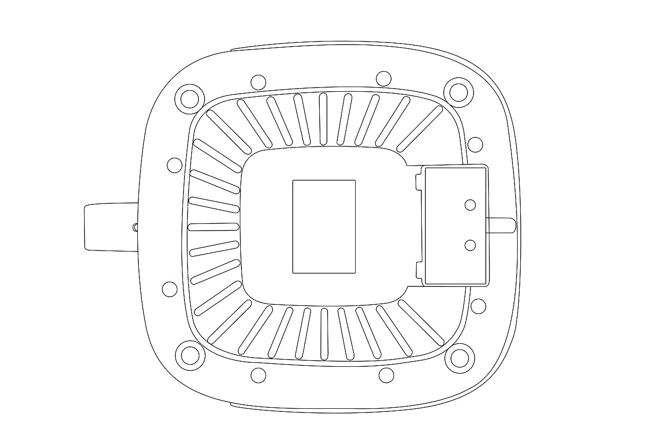 锅六视图线稿图专利图