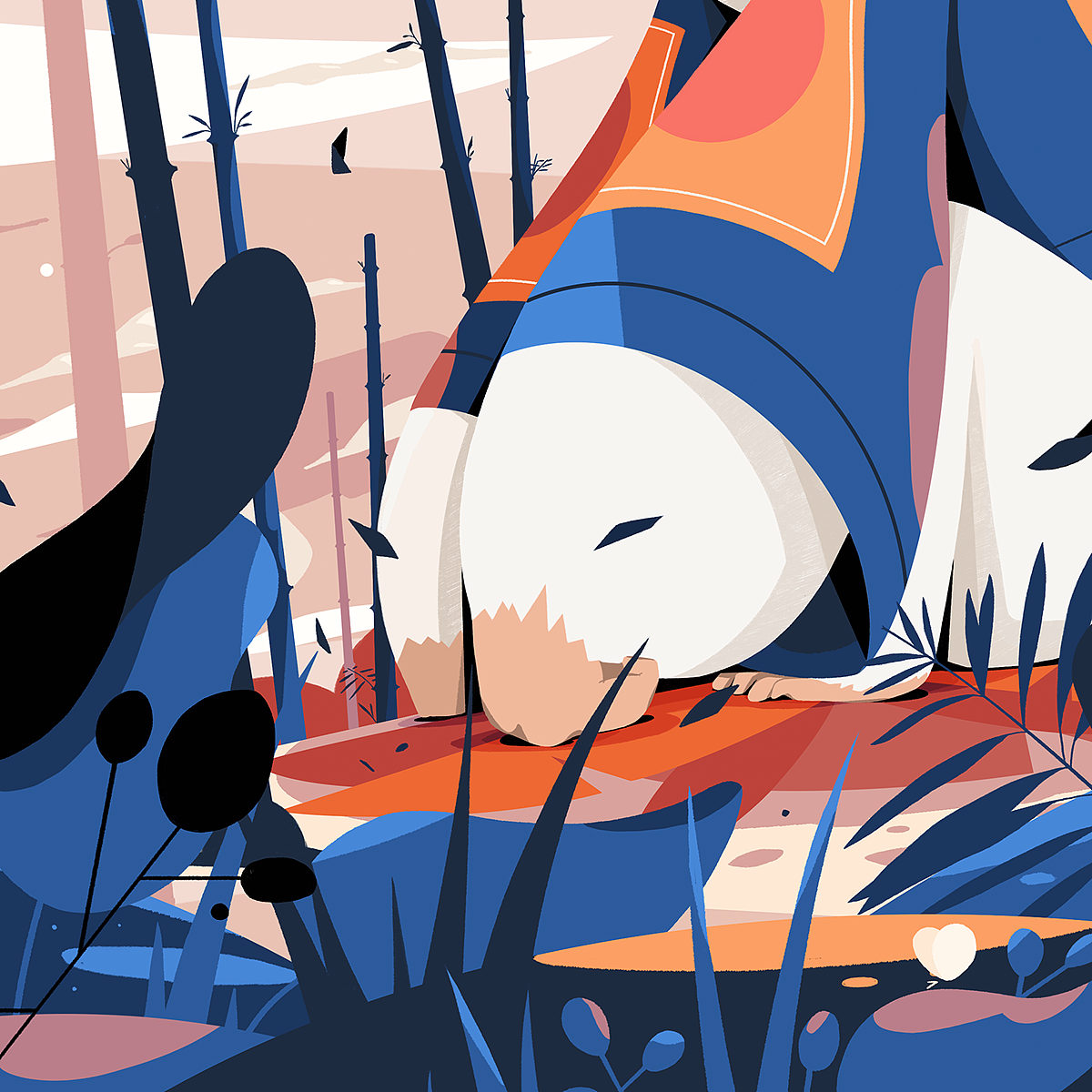 人與自然 和諧相處（圖ZMjg1MTE2NDUy） - 商業(yè)插畫 - 站酷設(shè)計師彌青藤原創(chuàng)素材 - 站酷ZCOOL