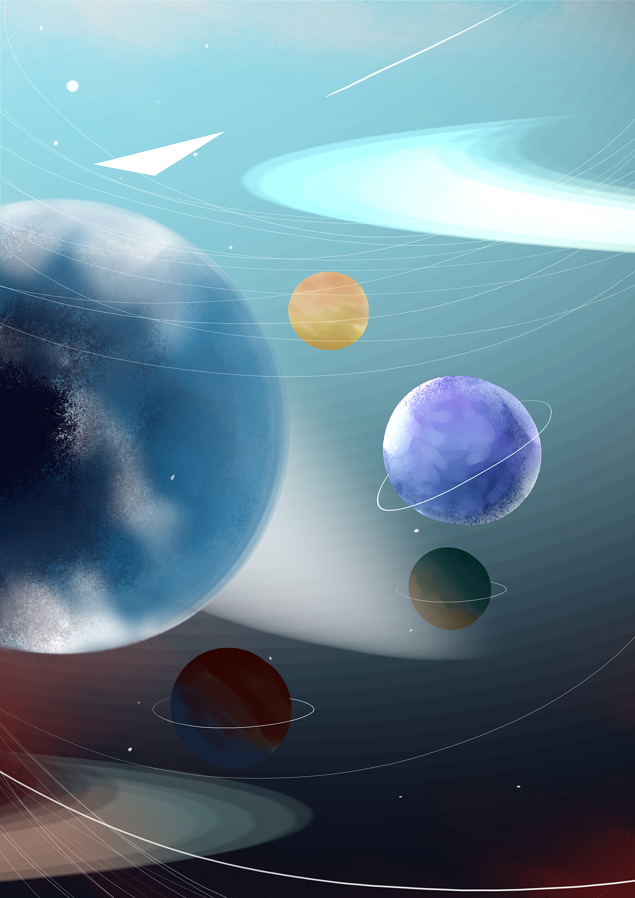 宇宙|插画|创作习作|叶夕师妹 - 原创作品 - 站酷 (zcool)