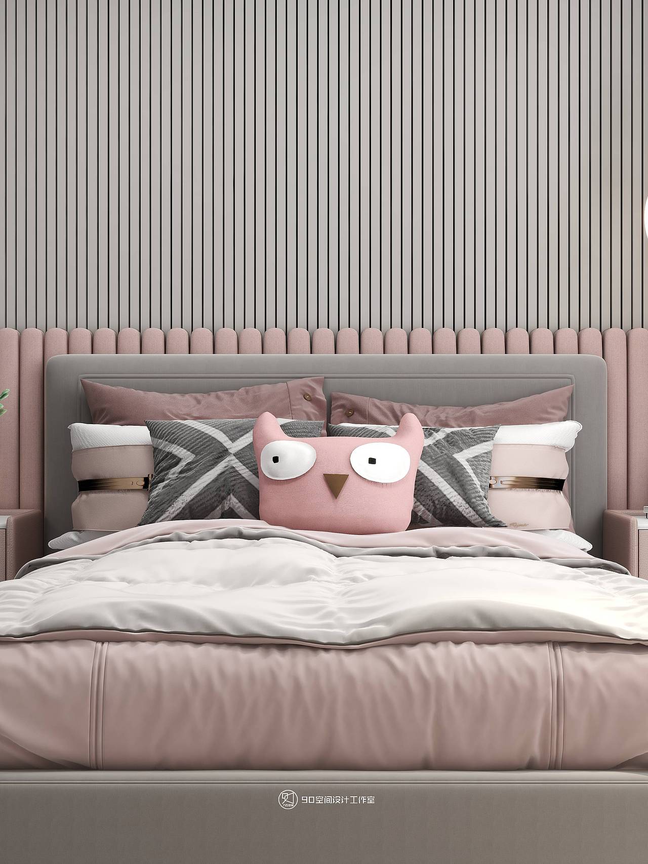 90空间设计《沉醉青丝》160平方现代轻奢4房2厅3卫