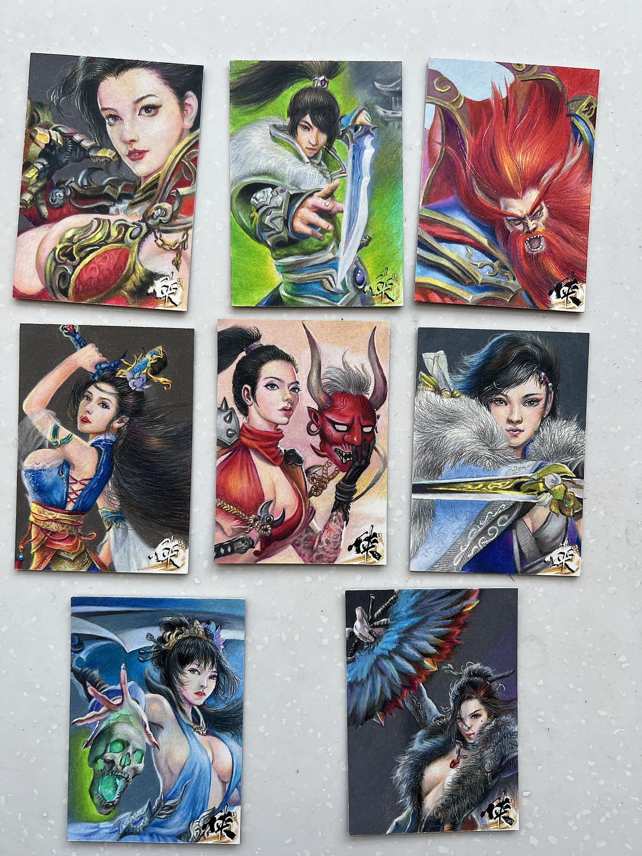 全部過審的手繪卡（圖ZMzA3MzgxNjc2） - 繪畫 - 站酷設(shè)計師瀟核原創(chuàng)素材 - 站酷ZCOOL