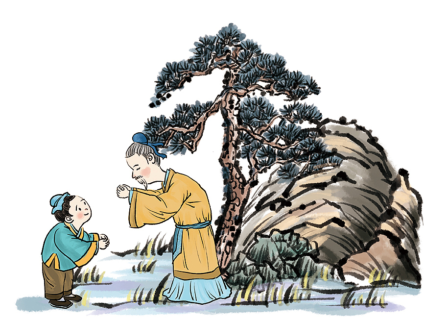 幼儿教育，国学幼儿用书插画，国画风。（图ZNTQ2ODkxMzI=） - 儿童插画 - 站酷设计师xiaohulu原创素材 - 站酷ZCOOL