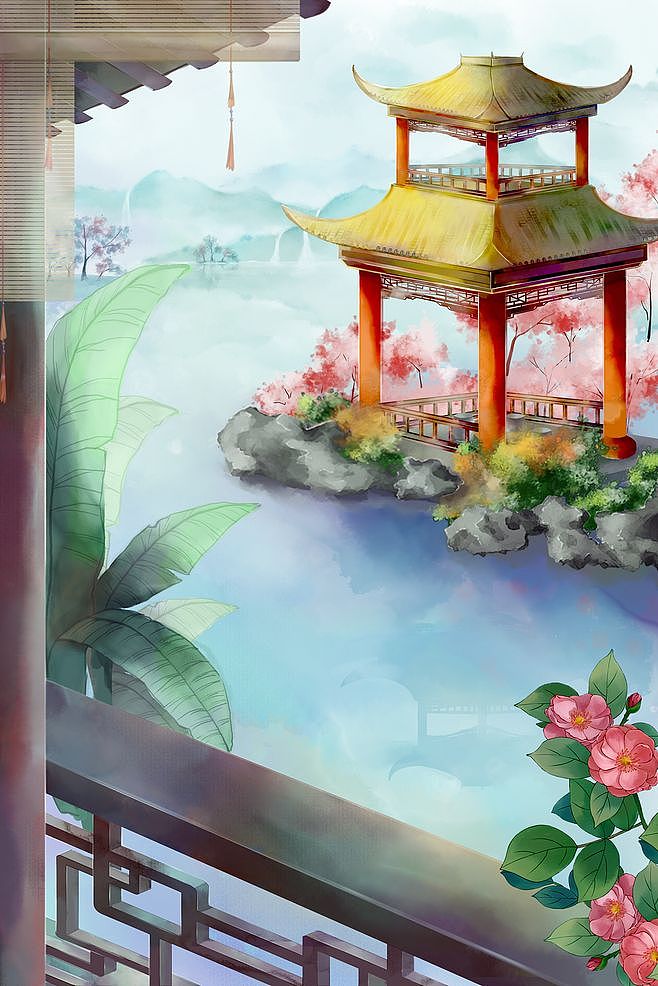 古风插画（图ZMTg4MDE1ODM2） - 艺术插画 - 站酷设计师LL彤原创素材 - 站酷ZCOOL