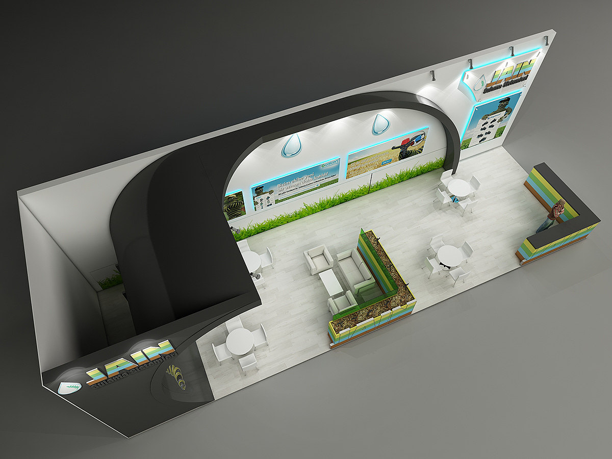 草地 展会会展效果图世界