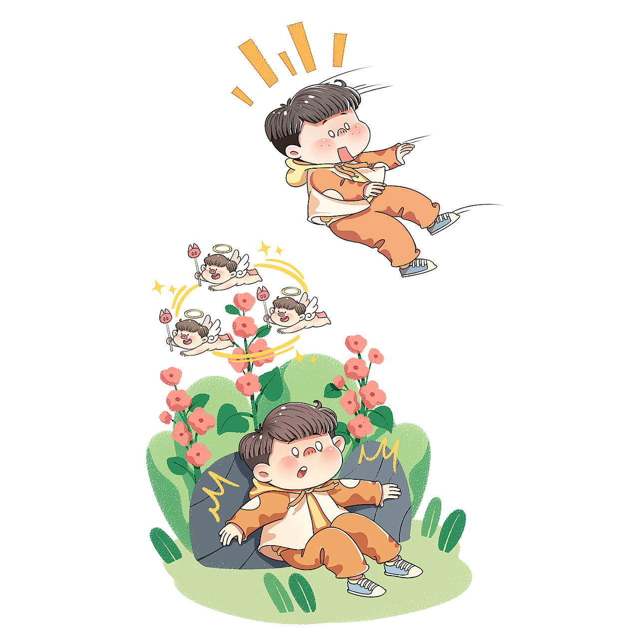十一月（图ZMjMwNzUwNTky） - 儿童插画 - 站酷设计师a熊喵吉祥原创素材 - 站酷ZCOOL