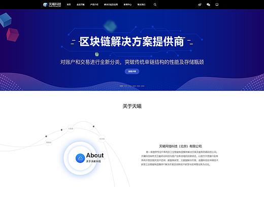 天曦科技官网设计