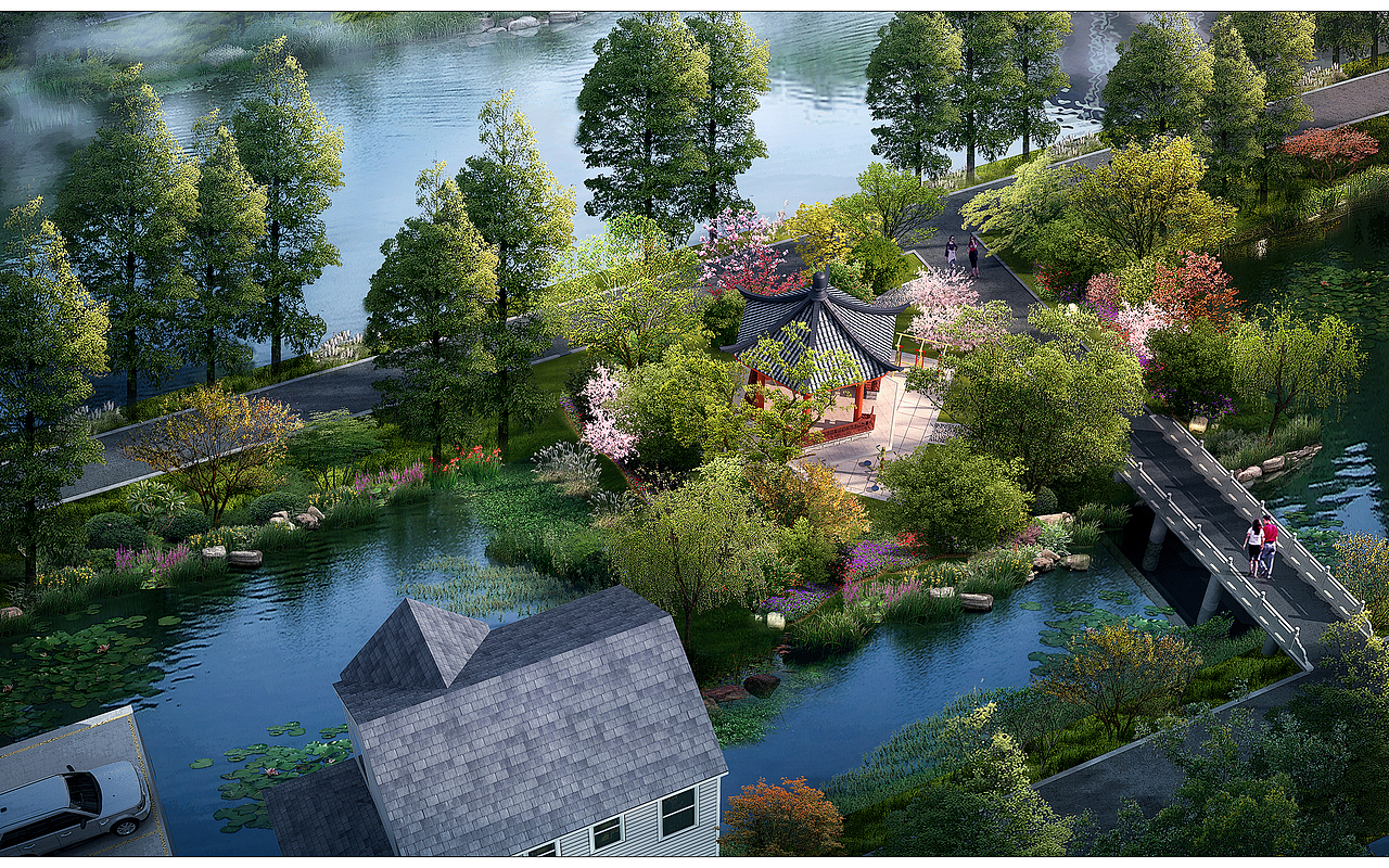 景观绿化效果图（图ZMTExMTc4OTQ4） - 景观设计 - 站酷设计师深巷如途原创素材 - 站酷ZCOOL