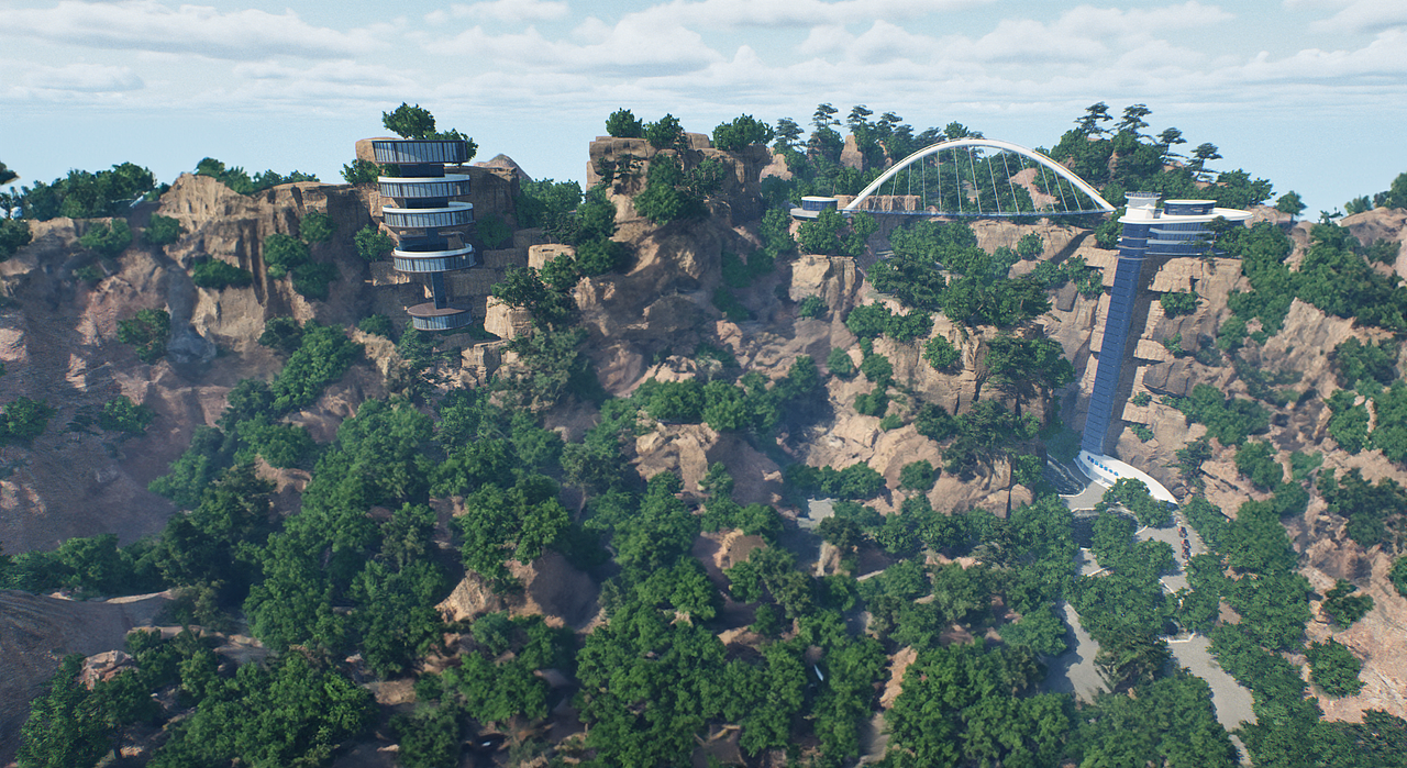 UE5/UE4山东淄博潭溪山数字景区