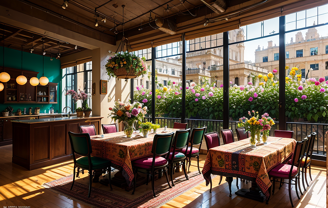 AI绘画  室内场景