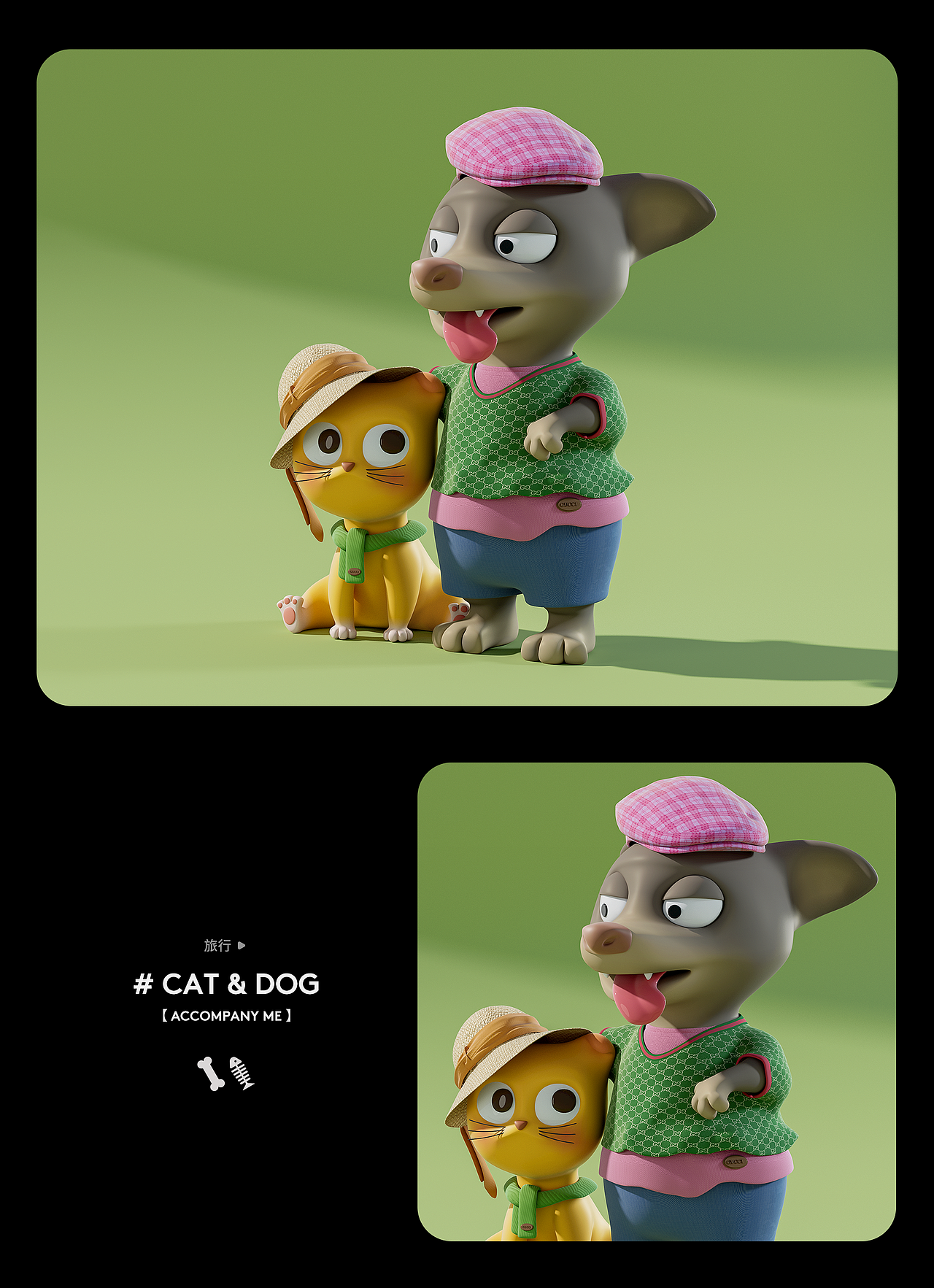 椿日迟迟（图ZMzE5NDA4MDgw） - IP形象 - 站酷设计师望清江原创素材 - 站酷ZCOOL