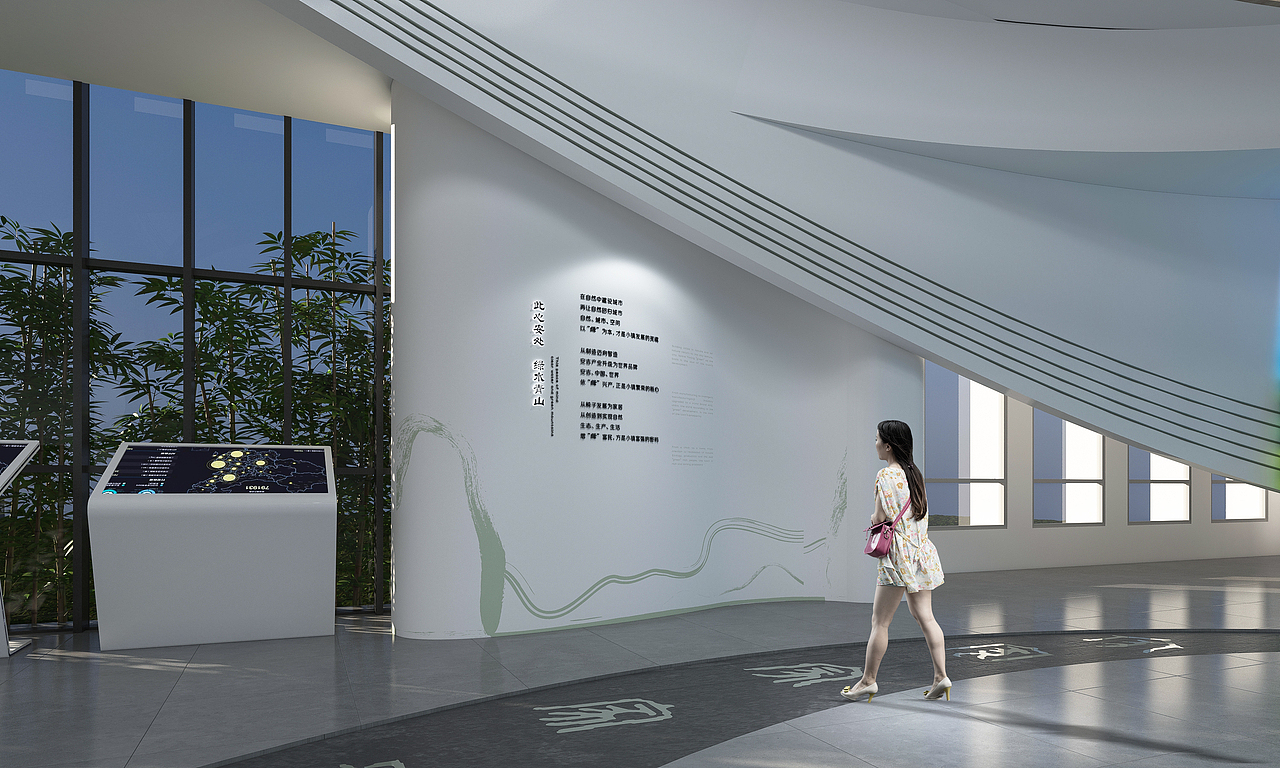 展厅设计绿色沉浸式科技艺术感美术馆打卡空间未来感（图ZMzE4MDk5Mjgw） - 展陈设计 - 站酷设计师童顺设计研究所原创素材 - 站酷ZCOOL