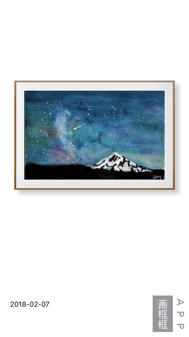 手绘水彩明信片