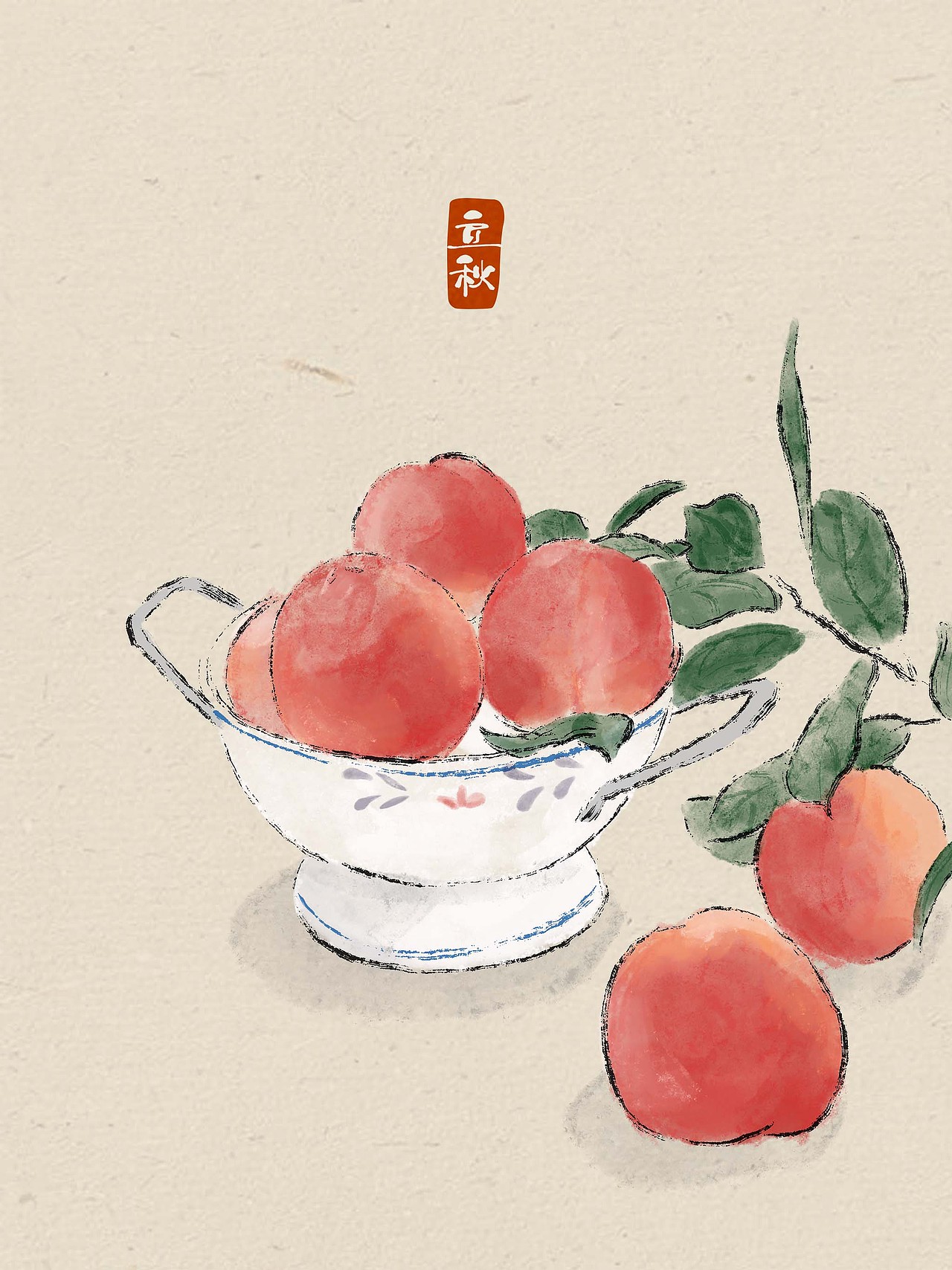 二十四节气中国风插画(完整版)