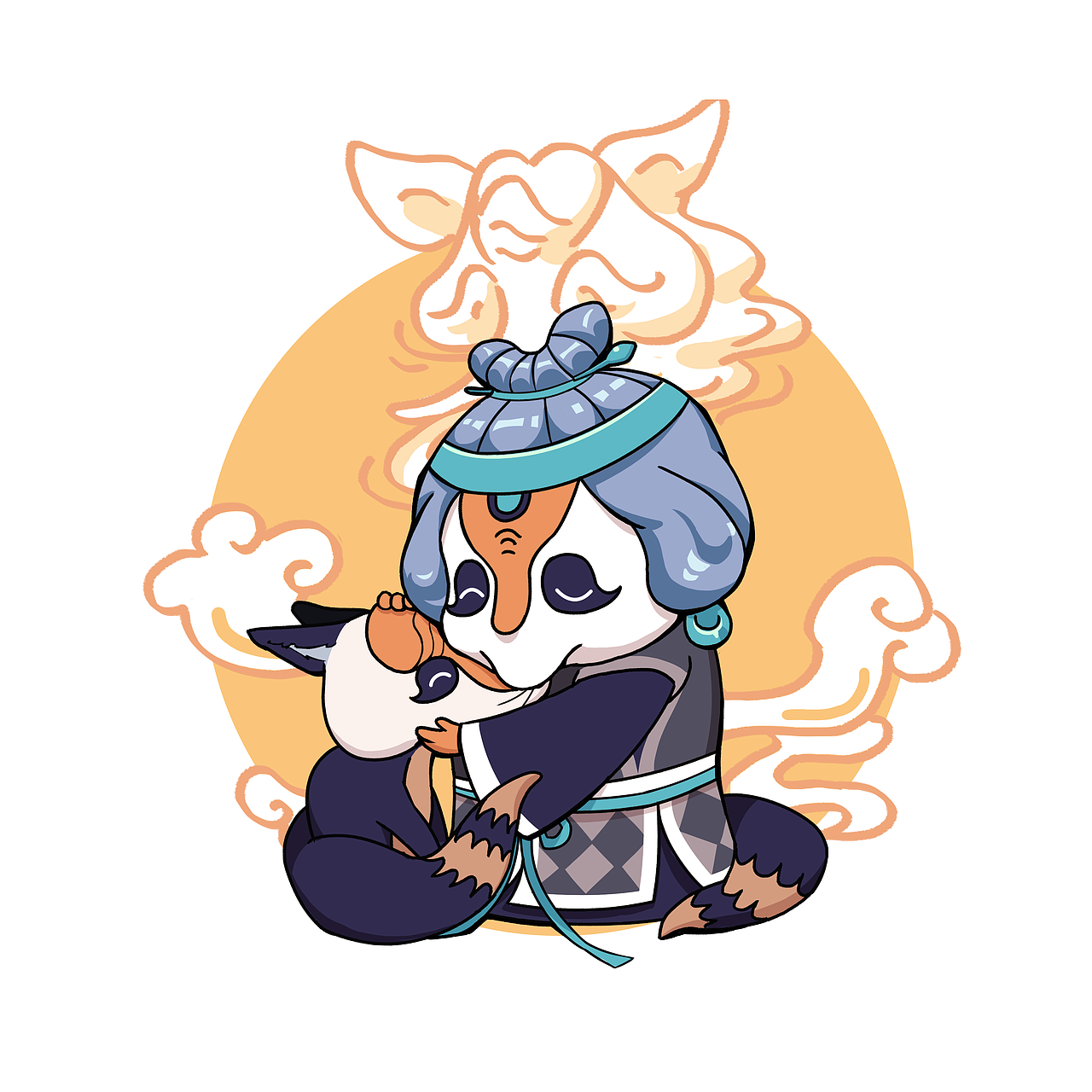 国漫万创#《天书奇谭》狐狸三人组q版