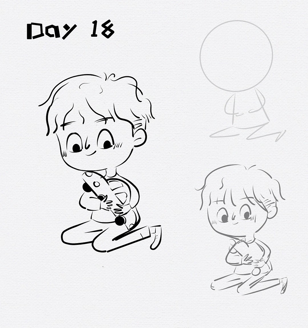 人物速写练习|插画|儿童插画|1997插画师_临摹作品-站酷zcool