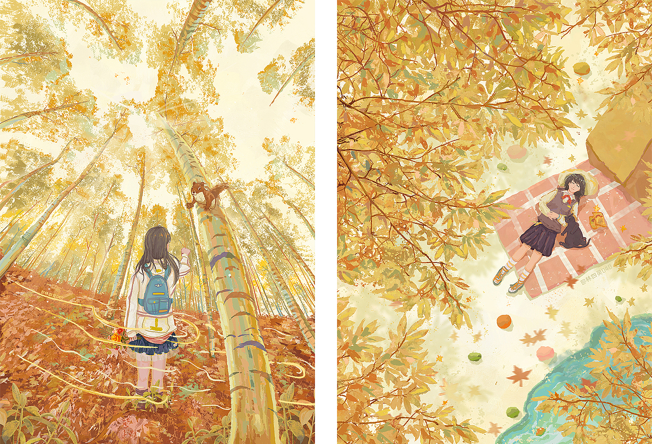 2021-年度插画总结-走走停停