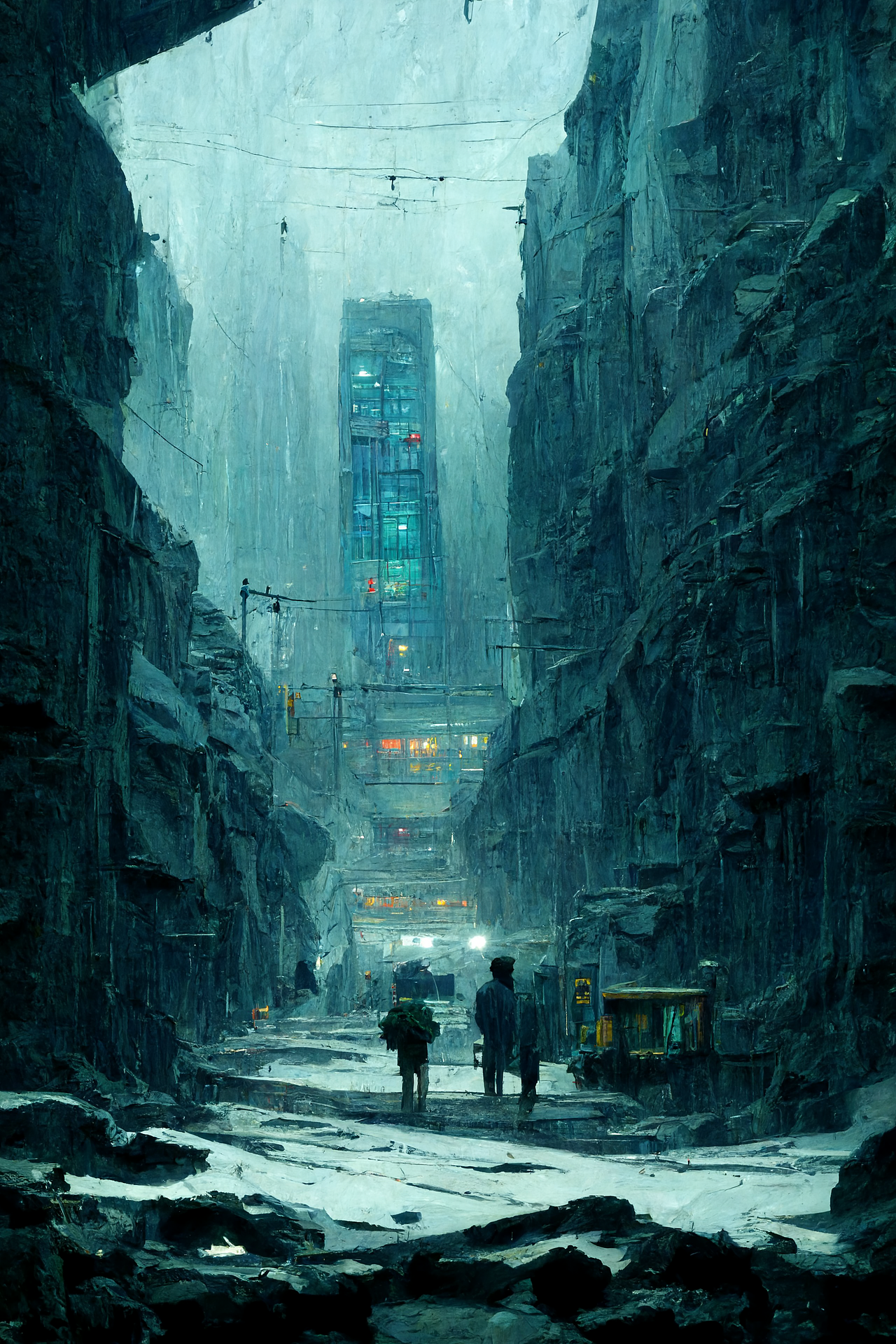 蚁巢-核战后的幸存者居住地[AI概念设计]