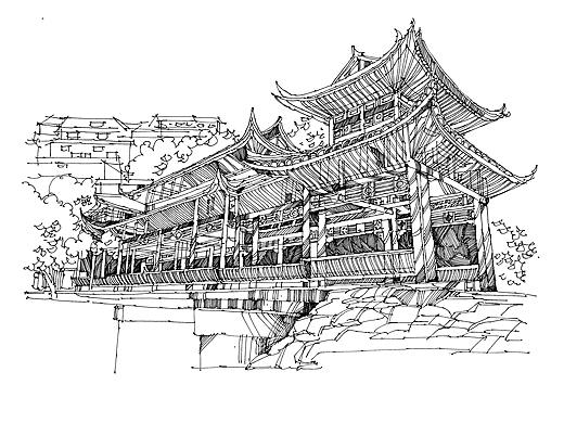 最近画的一些钢笔画速写