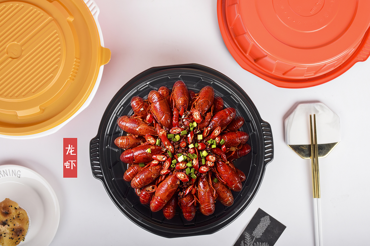 一次性加厚餐盒，加强筋设计（图ZMzM2ODIxMjMy） - 产品摄影 - 站酷设计师马良画皮囊原创素材 - 站酷ZCOOL