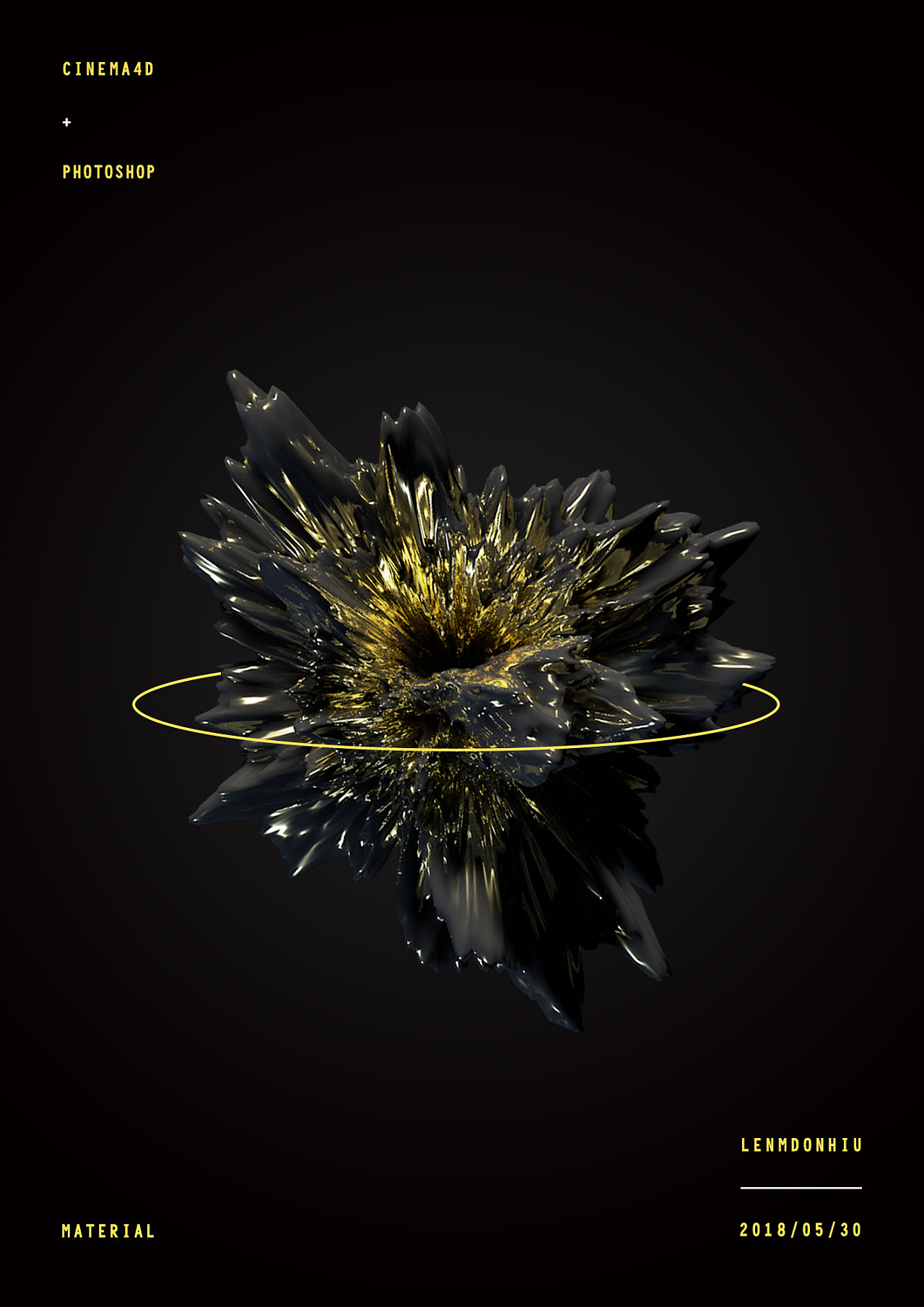 《炸裂》-c4d习作|三维|其他三维|林东大 - 原创作品 - 站酷 (zcool)