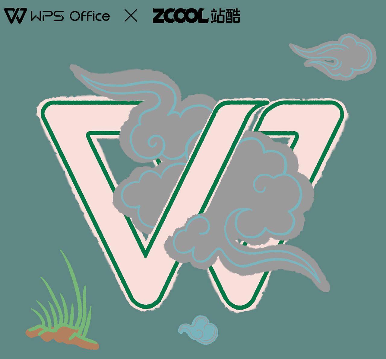 海上有仙山（图ZMjY5MTg5NTMy） - 图案 - 站酷设计师山茶娘原创素材 - 站酷ZCOOL