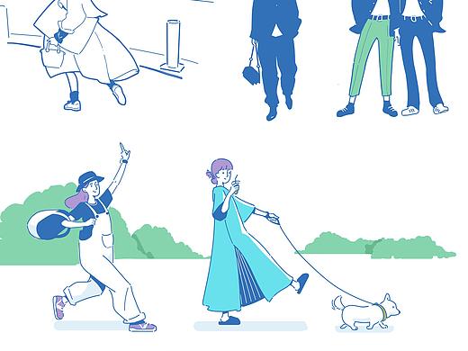 日式极简风（个人主页-ZNTc0NjAzMDg=） - 商业插画 - 站酷设计师包子插画原创素材 - 站酷ZCOOL