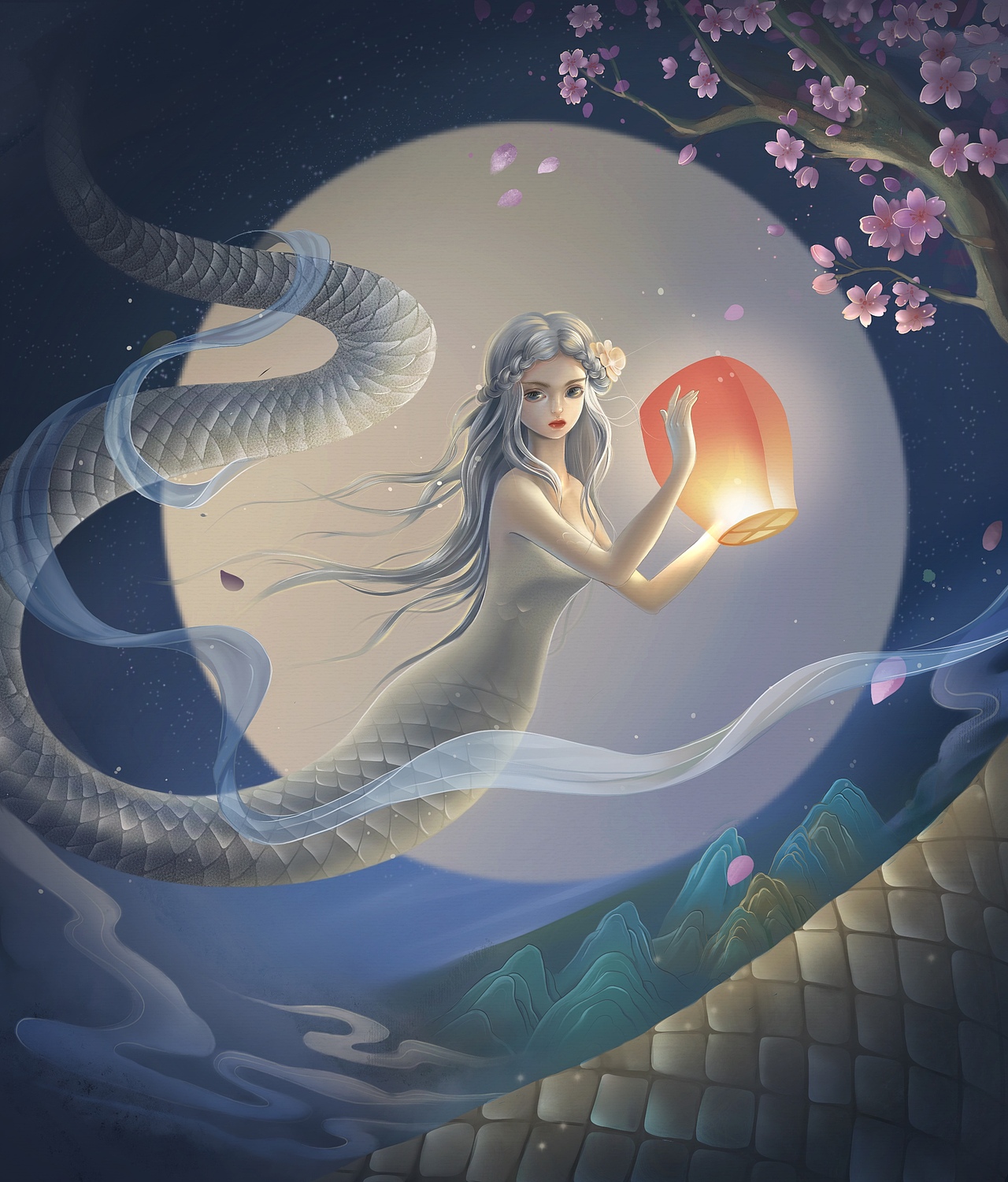 procreate的第一副（图ZMjU1MzU1Njc2） - 艺术插画 - 站酷设计师tetty123原创素材 - 站酷ZCOOL
