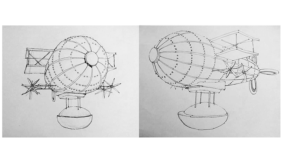 星空之飞艇起航（图ZMzk2OTEwNjg=） - 展陈设计 - 站酷设计师美陈小战灬原创素材 - 站酷ZCOOL