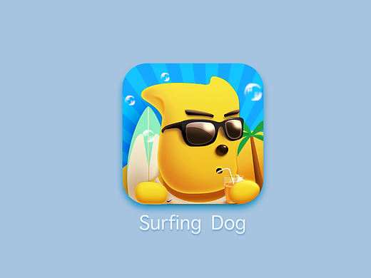 Surfing Dog