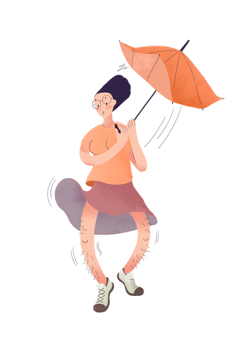 sa诗婷露雅护肤品牌生活方式插画