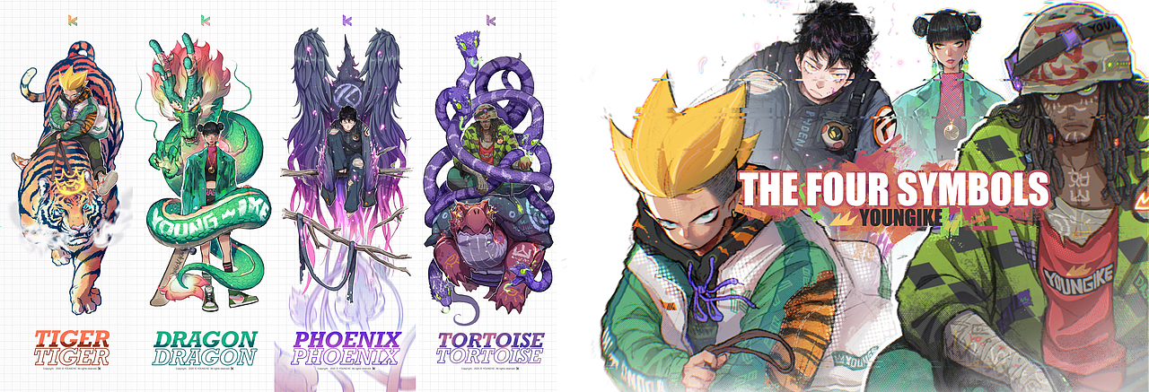 THE FOUR SYMBOLS ④ 四象（图ZMjI4ODA5Nzc2） - 创作习作 - 站酷设计师YOUNGIKE原创素材 - 站酷ZCOOL