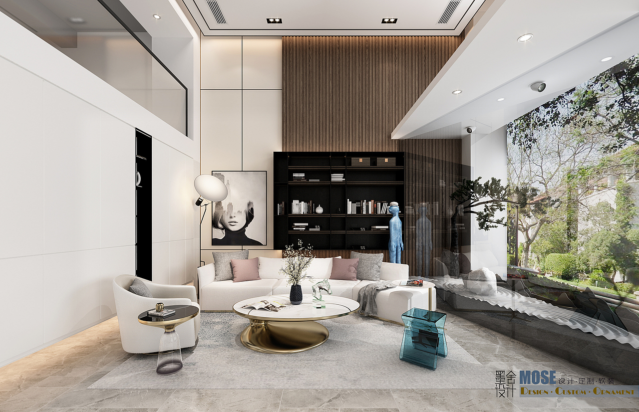 墨舍设计|无门·现代简约复式家装