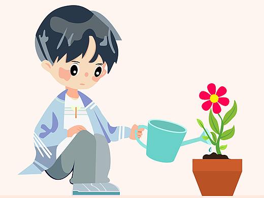 生命的起始与终止GIF插画制作