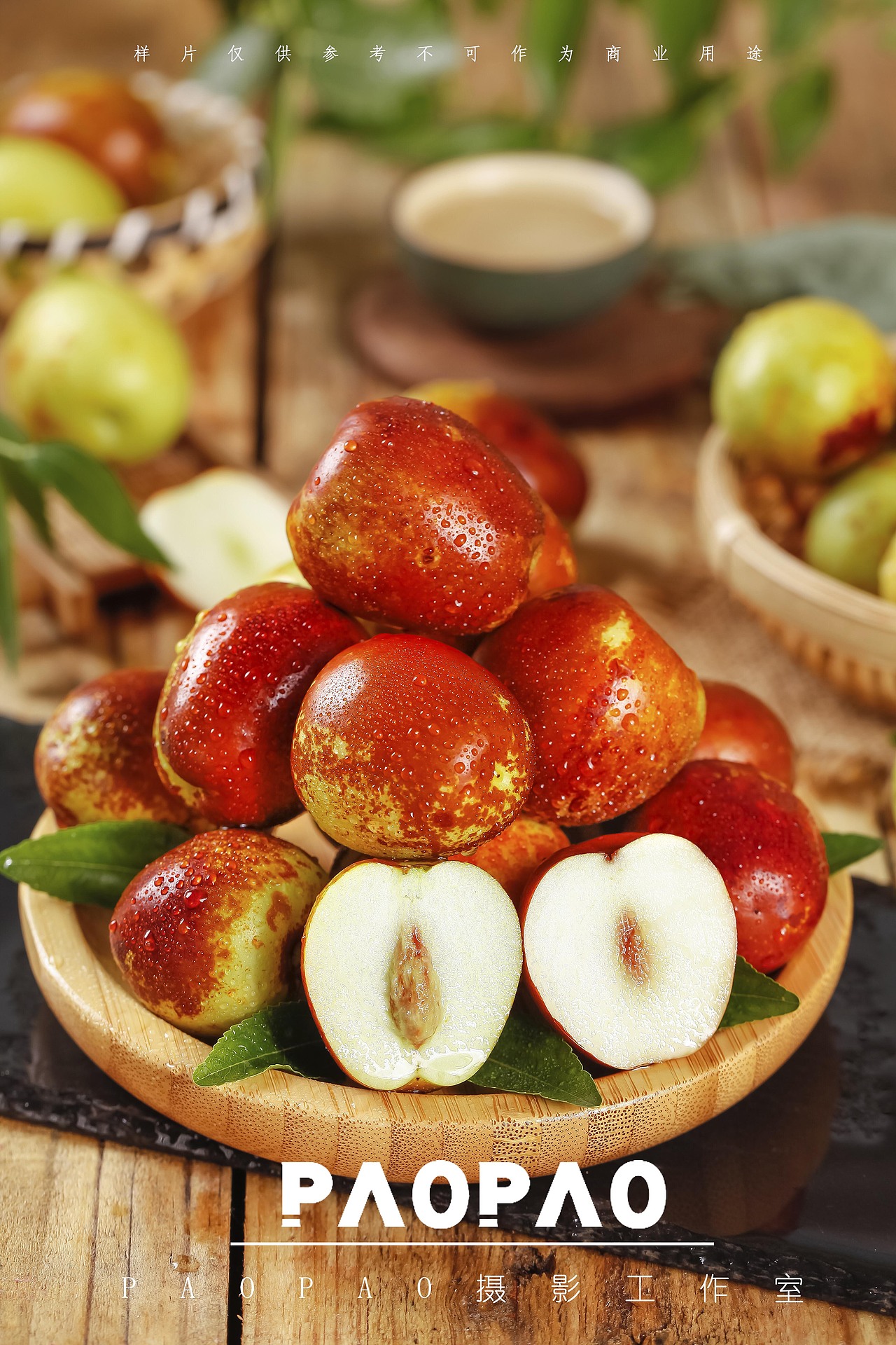 新鲜甘甜,汁多味美的冬枣|摄影|产品摄影|paopao摄影工作室 - 原创