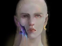 （宇宙中）插画