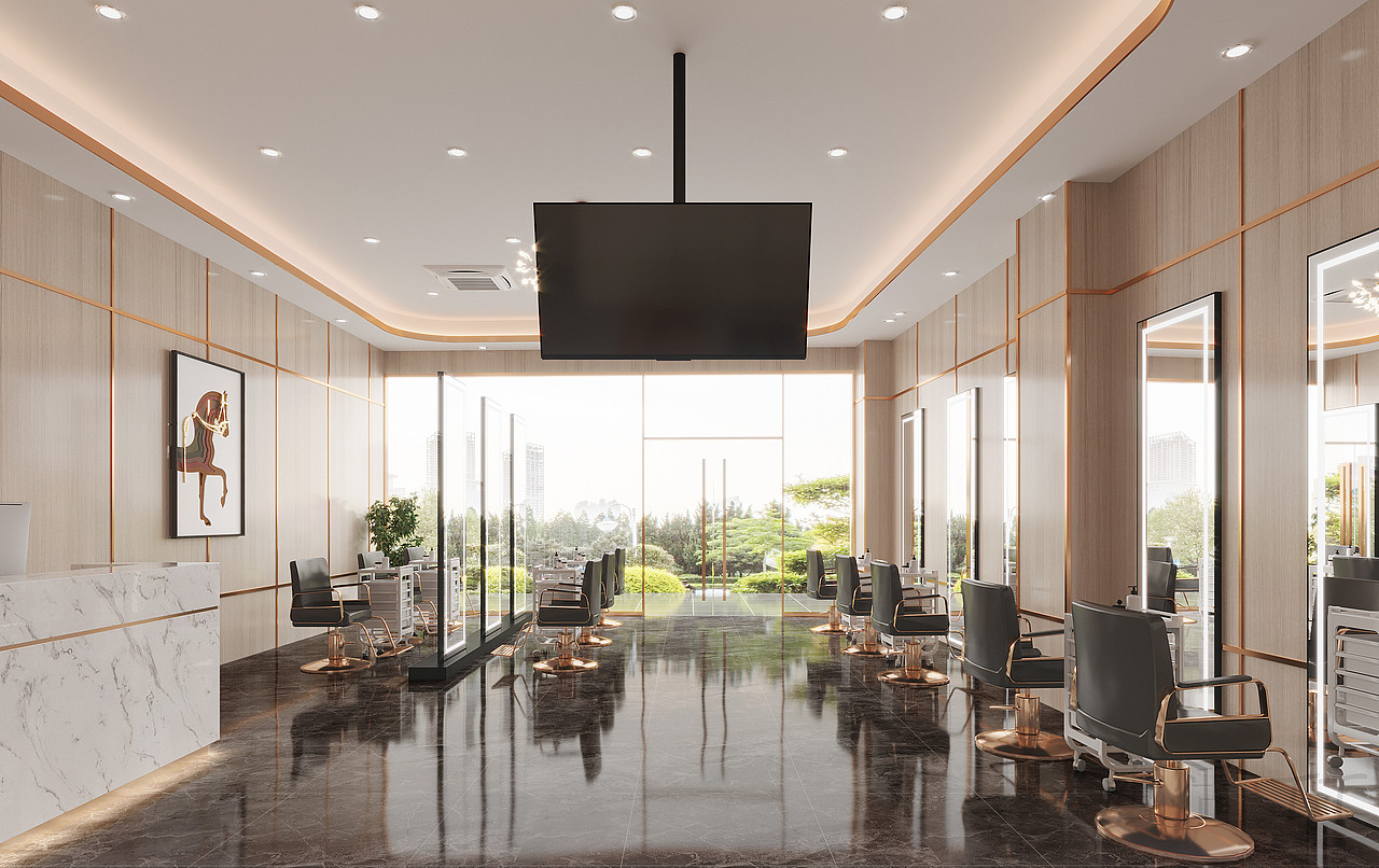 两种不同风格的理发店 你会更偏爱哪一间呢