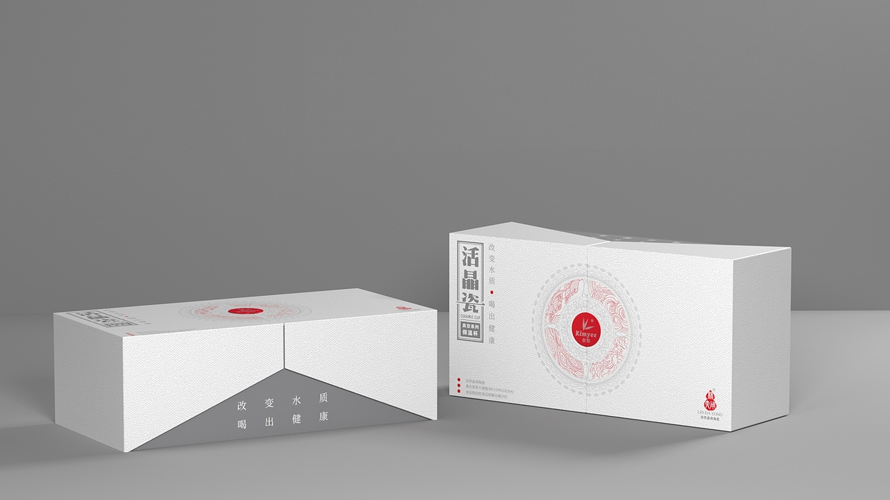 活晶瓷金怡保温杯包装