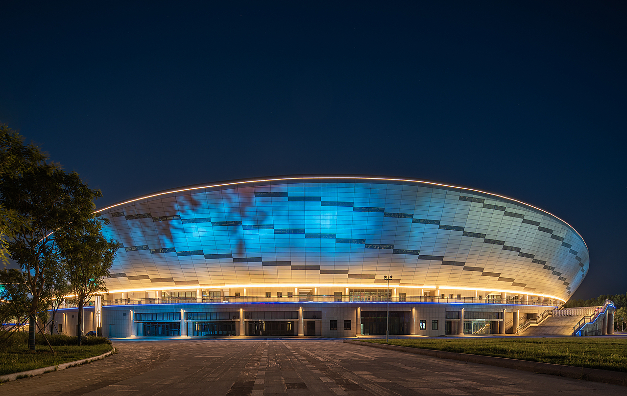 阜城县奥林匹克体育中心（图ZMjE4MTM5Njc2） - 环境/建筑摄影 - 站酷设计师景雄建筑摄影原创素材 - 站酷ZCOOL