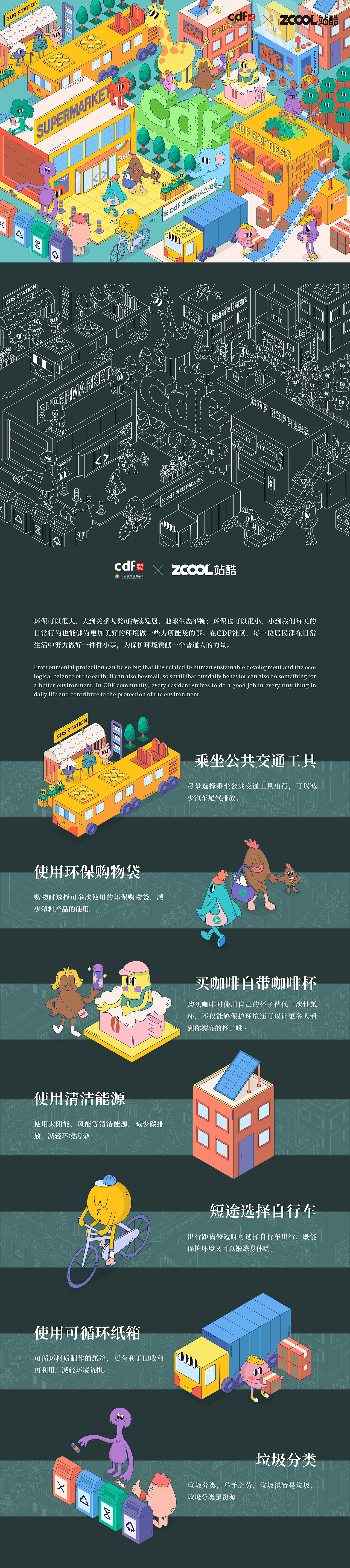 在CDF社区，人人都是环保践行者（图ZMjc5NjYzMjYw） - 海报 - 站酷设计师栾雨Luna原创素材 - 站酷ZCOOL