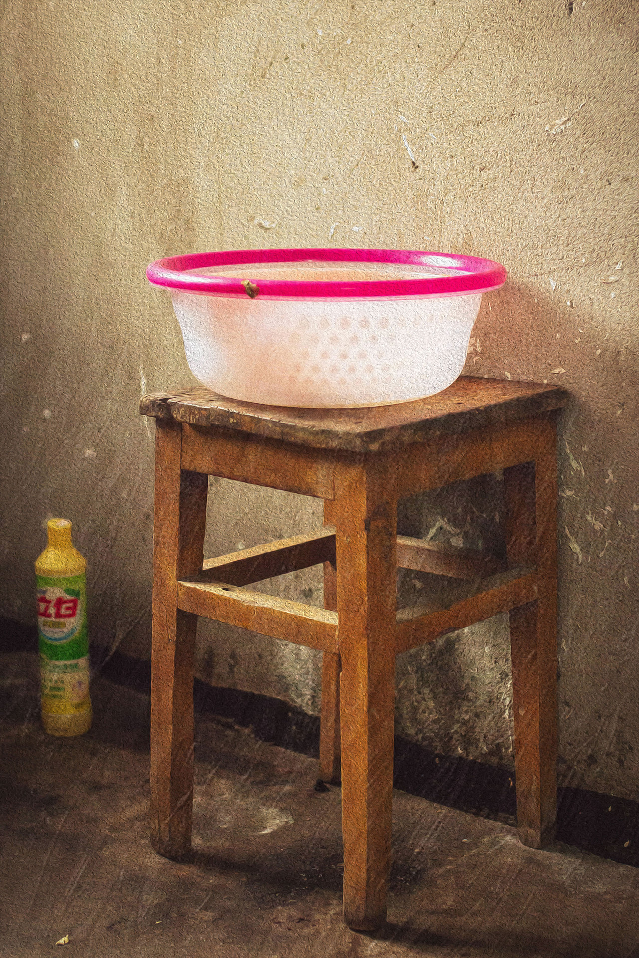 奶奶与她的小花猫