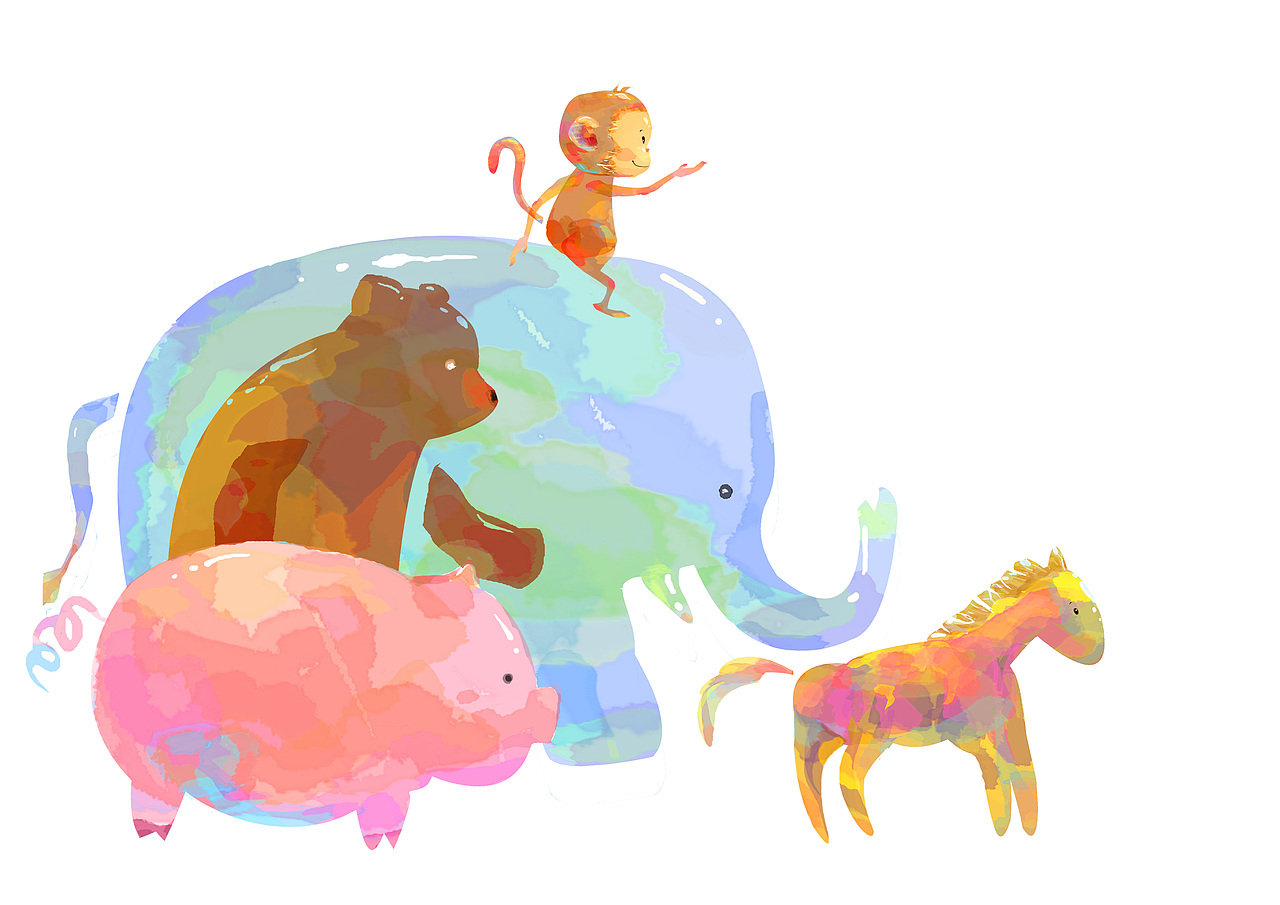 儿童绘本——一根红皮甘蔗（图ZMjIyODM1Mg==） - 商业插画 - 站酷设计师阿闷闷原创素材 - 站酷ZCOOL