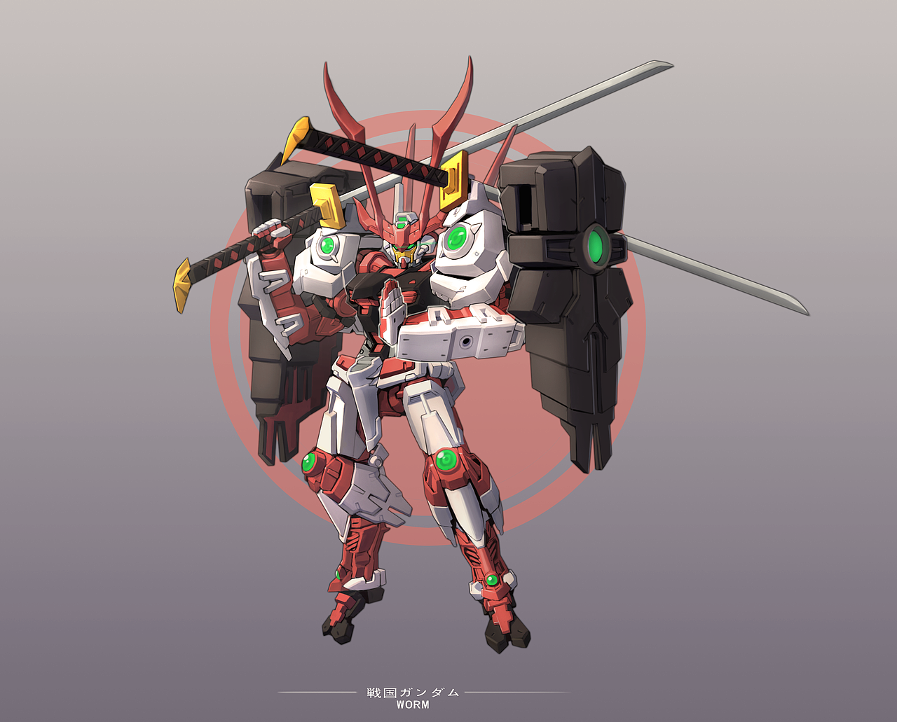战国高达（图ZMTk2MTAxODAw） - 创作习作 - 站酷设计师BIGWORMS原创素材 - 站酷ZCOOL