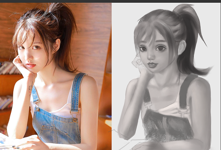 到第二年的学画记录