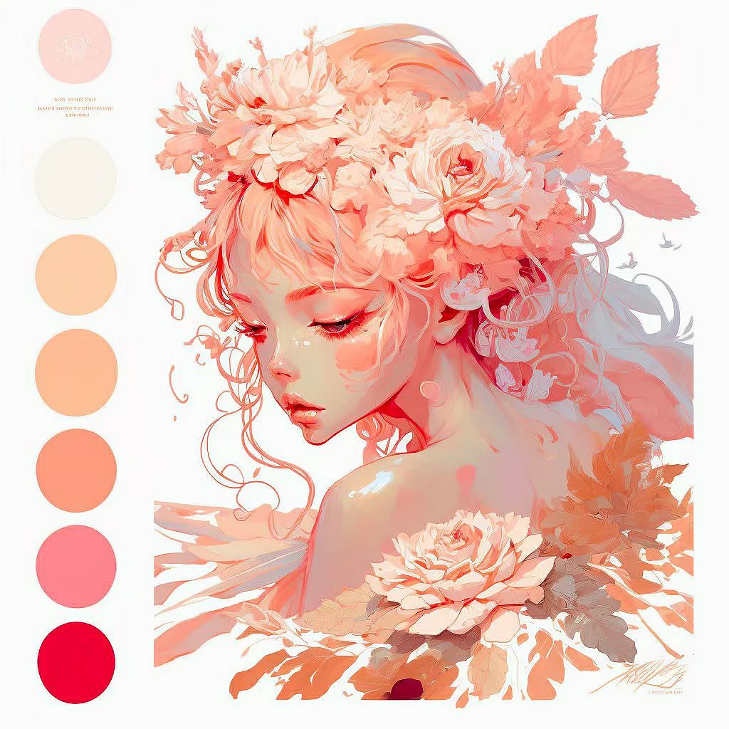 《鲜花仙女》（图ZMzI3OTEyNjg0） - AI作品 - 站酷设计师ZaiyerQian原创素材 - 站酷ZCOOL