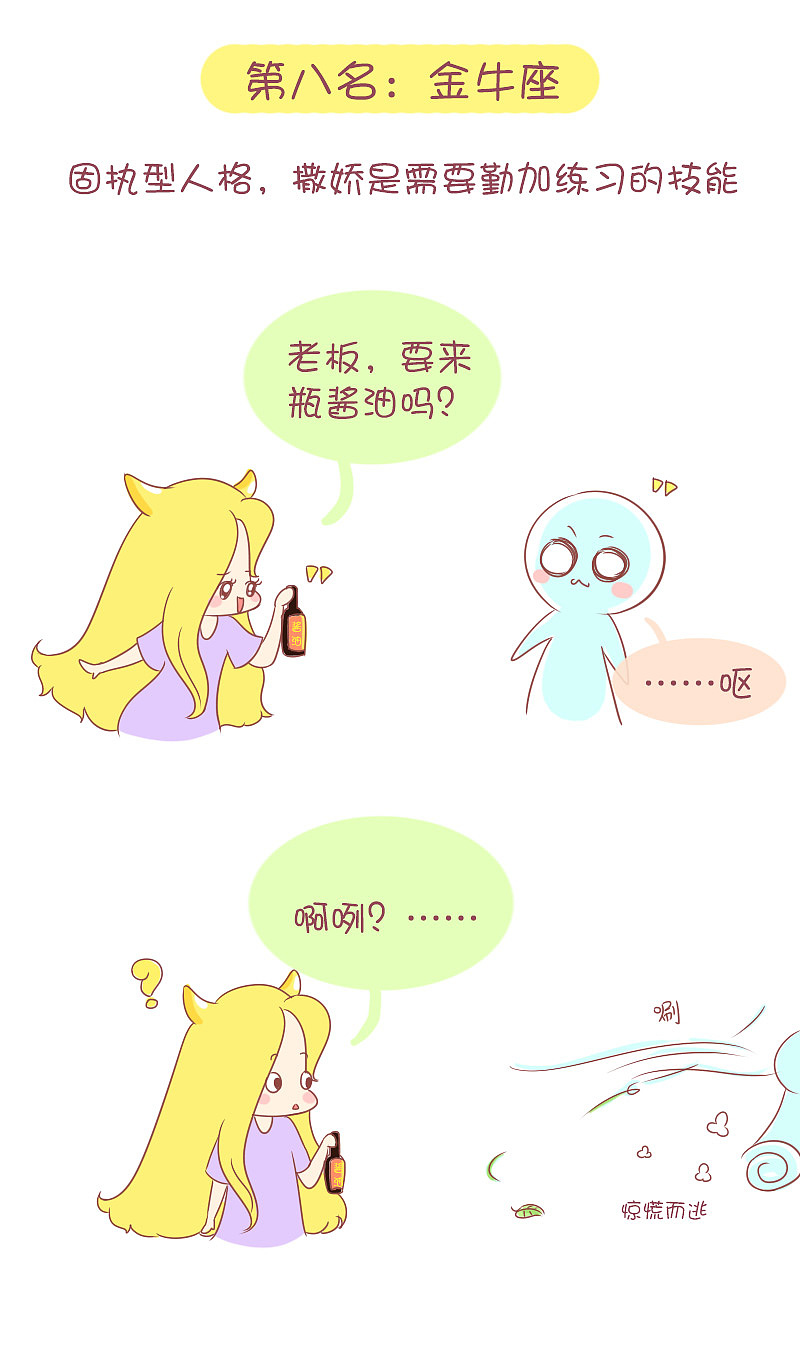 木木子漫画-十二星座撒娇排行榜