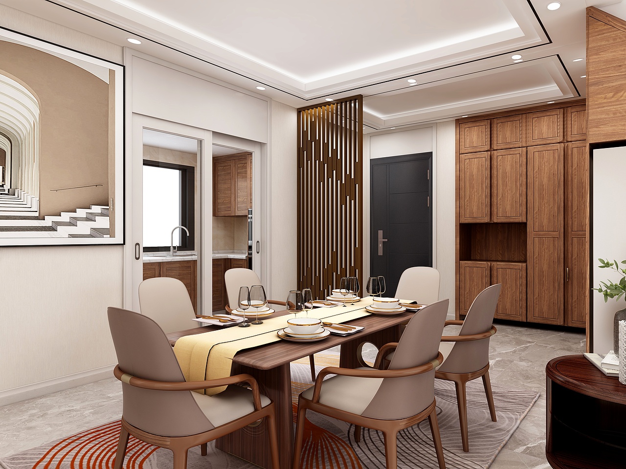 现代简约I客厅主卧