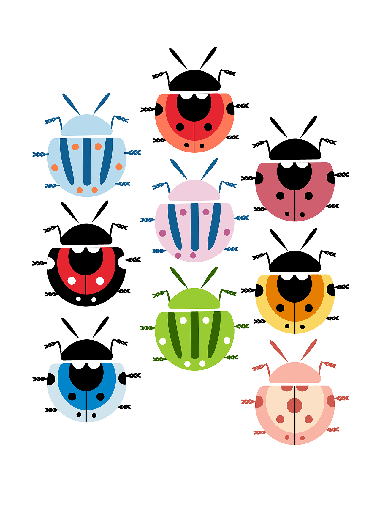 一组矢量虫（图ZMTYwNjIxMzgw） - 创作习作 - 站酷设计师勺子大人原创素材 - 站酷ZCOOL