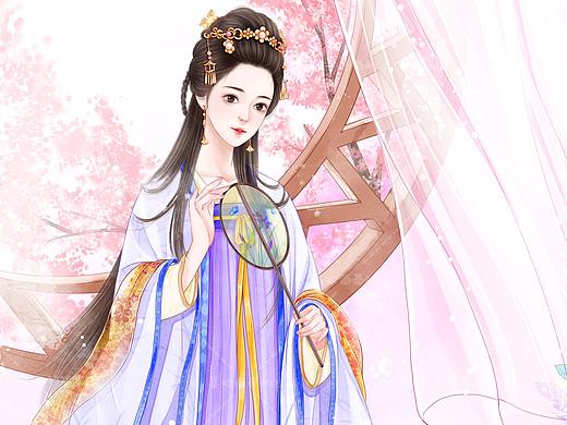 古风少女练习（个人主页-ZNTE2NDM3NjQ=） - 商业插画 - 站酷设计师水水插画原创素材 - 站酷ZCOOL