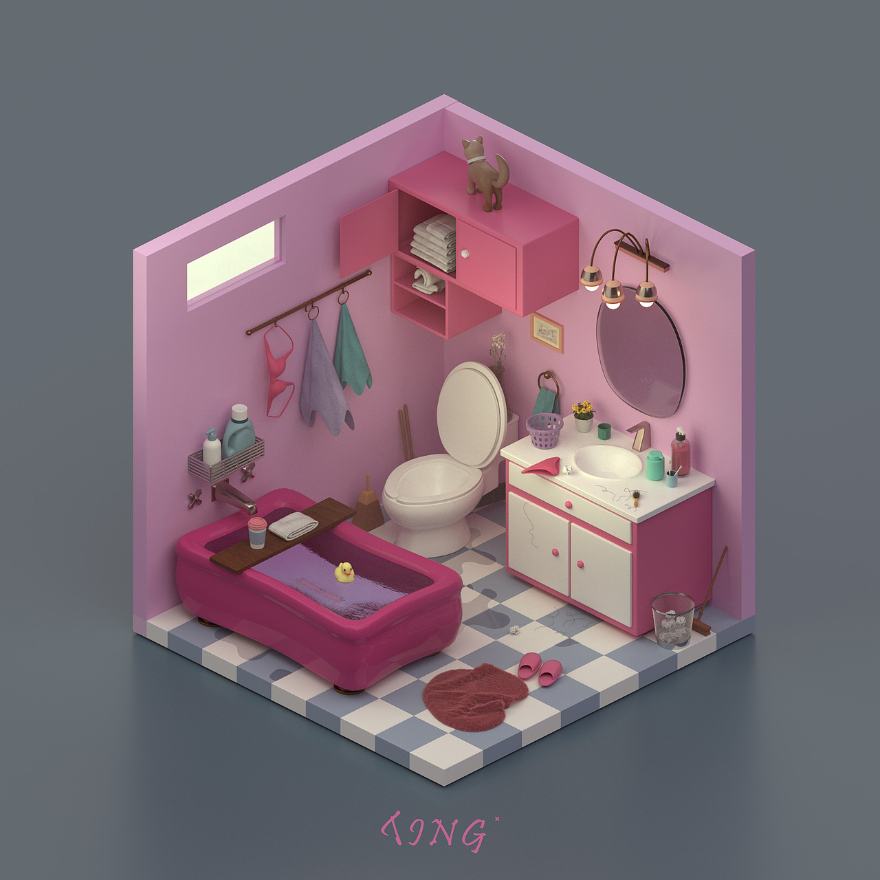 TING | C4D卡通场景（图ZMjUwNDc4NTU2） - 场景 - 站酷设计师三岁小一岁原创素材 - 站酷ZCOOL