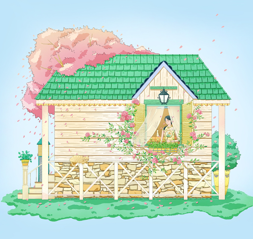 小木屋的春夏秋冬